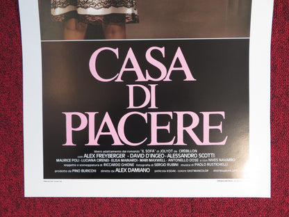 CASA DI PIACERE ITALIAN LOCANDINA POSTER VALENTINE DEMY A. FREYBERGER 1989