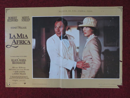 OUT OF AFRICA - E ITALIAN FOTOBUSTA POSTER ROBERT REDFORD MERYL STREEP 1985