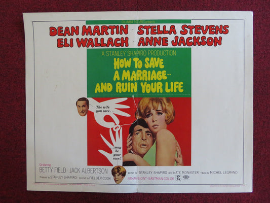 HOW TO SAVE A MARRIAGE AND RUIN YOUR LIFE US HALF SHEET (22"x 28") POSTER 1968