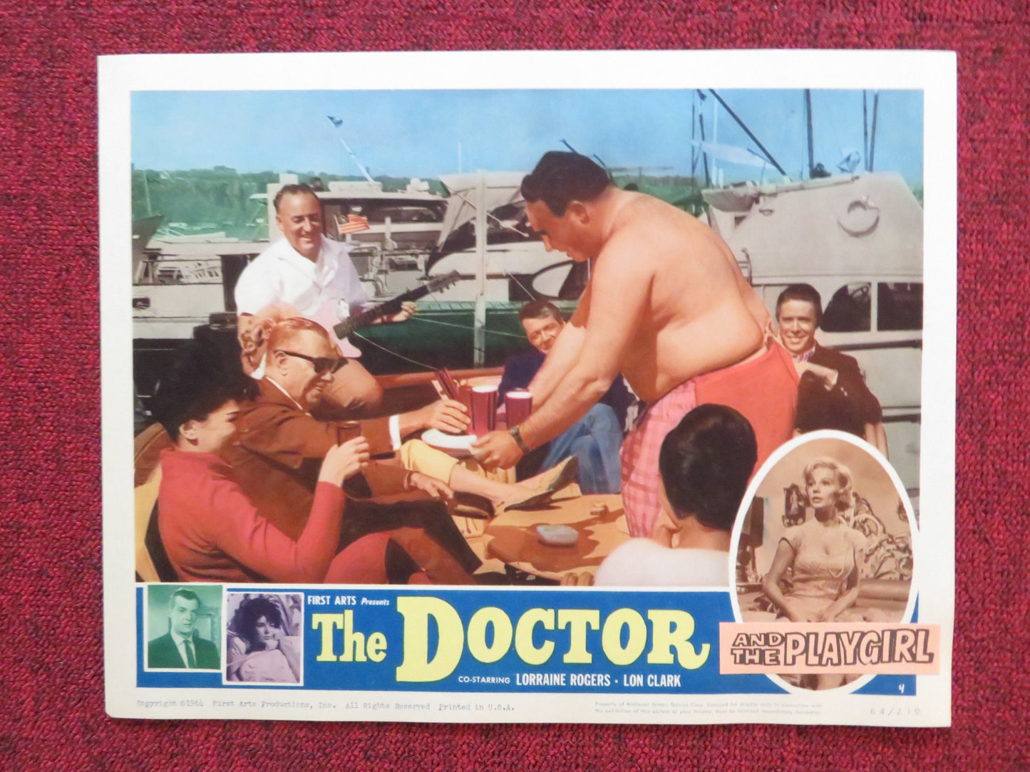 THE DOCTOR AND THE PLAYGIRL US LOBBY CARD FULL SET M.O'DANIELS A.HUTCHINSON 1964