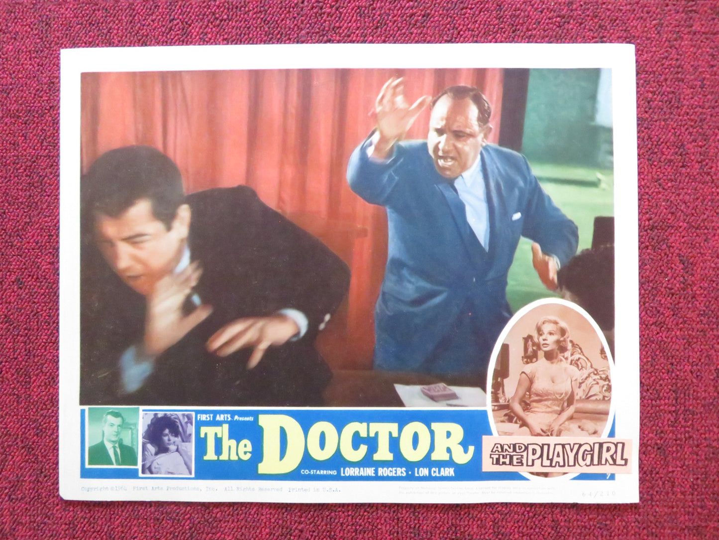 THE DOCTOR AND THE PLAYGIRL US LOBBY CARD FULL SET M.O'DANIELS A.HUTCHINSON 1964