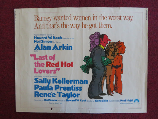 LAST OF THE RED HOT LOVERS US HALF SHEET (22"x 28") POSTER ALAN ARKIN 1972