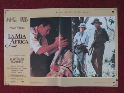 OUT OF AFRICA - H ITALIAN FOTOBUSTA POSTER ROBERT REDFORD MERYL STREEP 1985