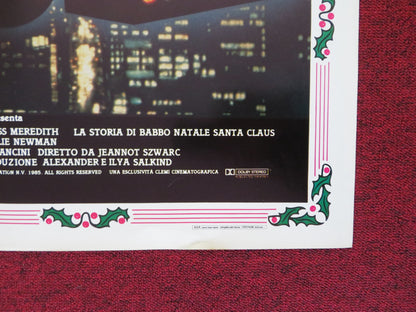 SANTA CLAUS THE MOVIE - B ITALIAN FOGLIO POSTER DUDLEY MOORE JOHN LITHGOW 1985