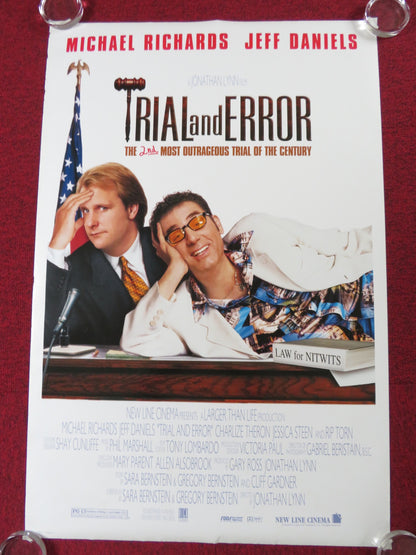 TRIAL AND ERROR US ONE SHEET ROLLED POSTER MICHAEL RICHARDS JEFF DANIELS 1997