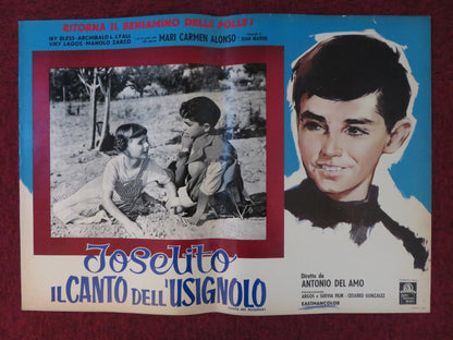 JOSELITO / ESCUCHA MI CANCION - B ITALIAN FOTOBUSTA POSTER MARQUEZ 1959