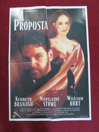 THE PROPOSITION ITALIAN FOGLIO POSTER KENNETH BRANAGH MADELEINE STOWE 1998