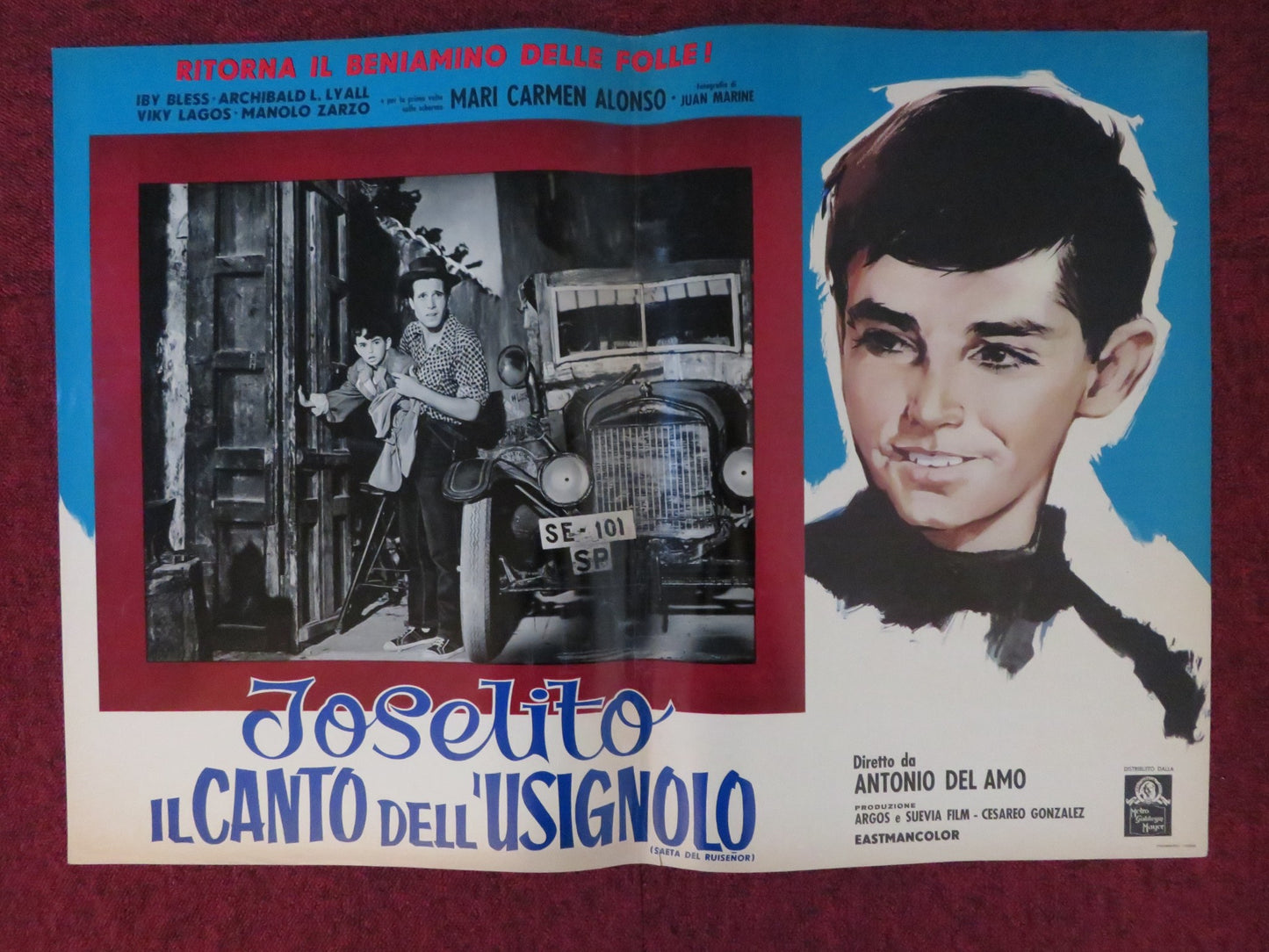 JOSELITO / ESCUCHA MI CANCION - C ITALIAN FOTOBUSTA POSTER MARQUEZ 1959