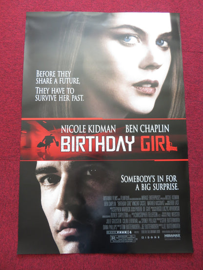 BIRTHDAY GIRL US ONE SHEET ROLLED POSTER NICOLE KIDMAN BEN CHAPLIN 2001