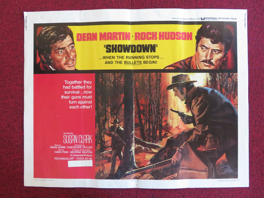 SHOWDOWN US HALF SHEET (22"x 28") POSTER DEAN MARTIN ROCK HUDSON 1973