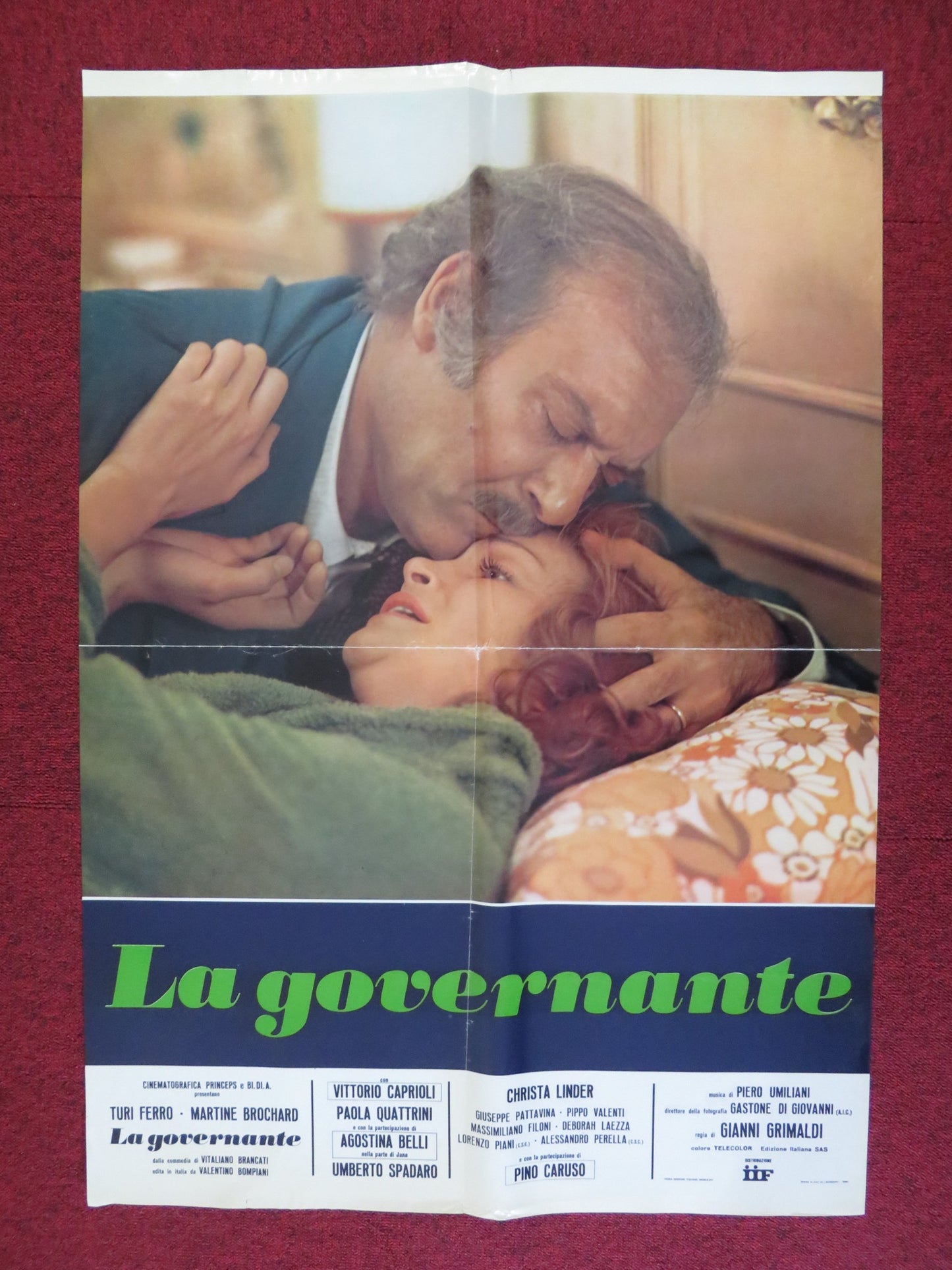 LA GOVERNANTE ITALIAN FOGLIO POSTER TURI FERRO MARTINE BROCHARD 1974