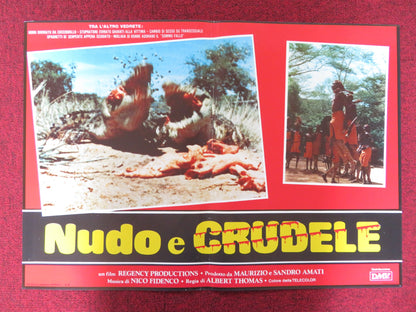 NAKED AND CRUEL - B ITALIAN FOTOBUSTA POSTER ALBERT THOMAS  1984