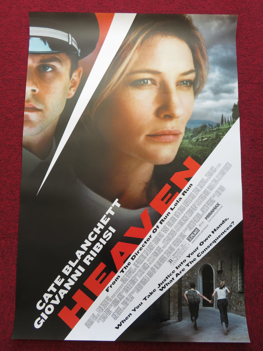 HEAVEN US ONE SHEET ROLLED POSTER CATE BLANCHETT GIOVANNI RIBISI 2002