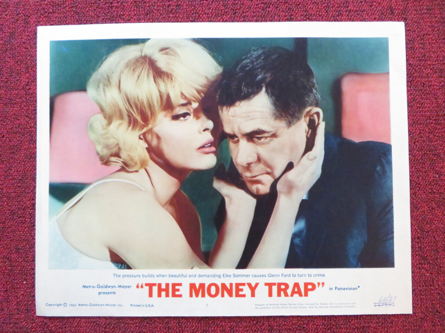 THE MONEY TRAP US LOBBY CARD FULL SET GLENN FORD RITA HAYWORTH 1965