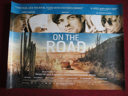 ON THE ROAD UK QUAD (30"x 40") ROLLED POSTER SAM RILEY KRISTEN STEWART 2012