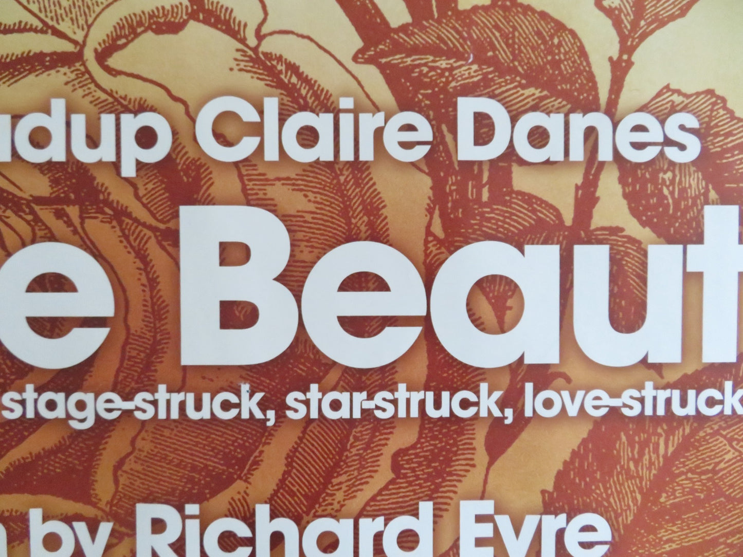 STAGE BEAUTY UK QUAD (30"x 40") ROLLED POSTER BILLY CRUDUP CLAIRE DANES 2004