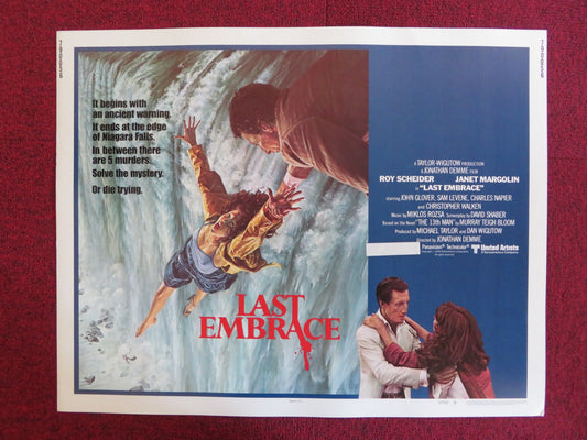 LAST EMBRACE - STYLE B US HALF SHEET (22"x 28") POSTER ROY SCHEIDER 1979