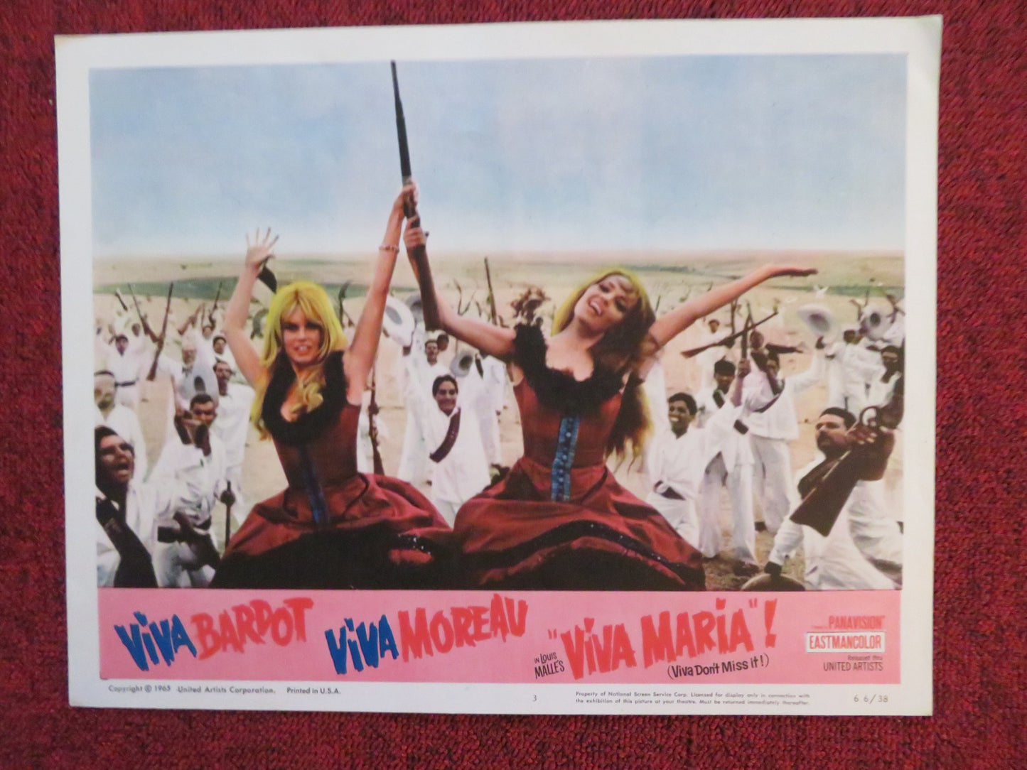 VIVA MARIA! US LOBBY CARD FULL SET BRIGITTE BARDOT JEANNE MOREAU 1965