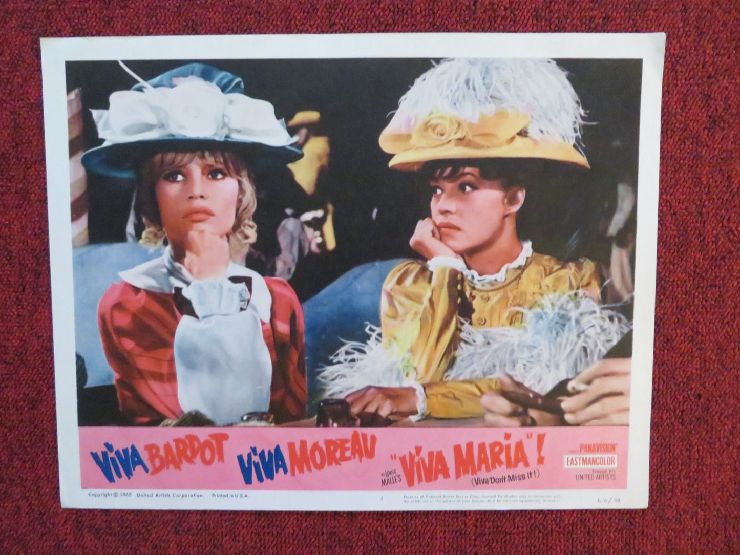 VIVA MARIA! US LOBBY CARD FULL SET BRIGITTE BARDOT JEANNE MOREAU 1965