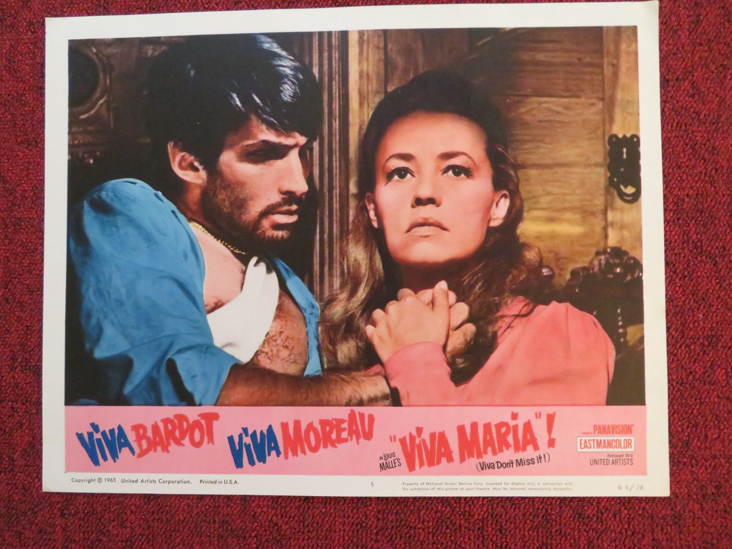 VIVA MARIA! US LOBBY CARD FULL SET BRIGITTE BARDOT JEANNE MOREAU 1965