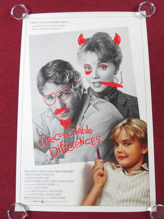 IRRECONCILABLE DIFFERENCES US ONE SHEET ROLLED POSTER RYAN O'NEAL BARRYMORE 1984