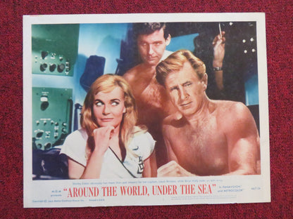 AROUND THE WORLD UNDER THE SEA US LOBBY CARD FULL SET L. BRIDGES B. KELLEY 1966