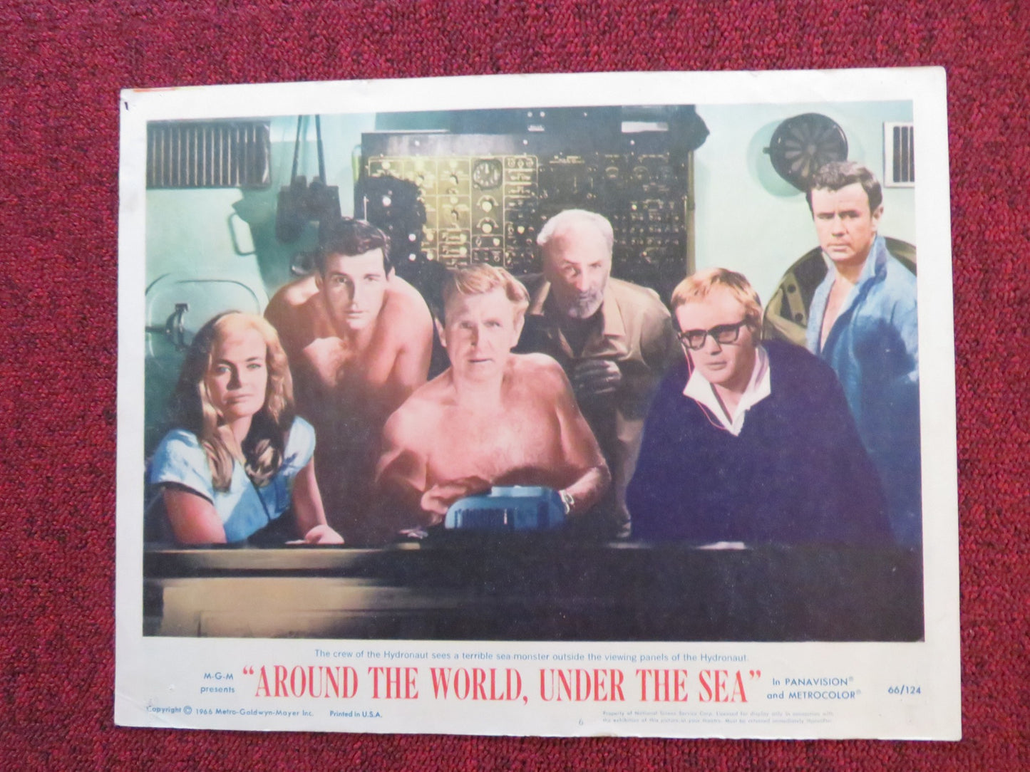 AROUND THE WORLD UNDER THE SEA US LOBBY CARD FULL SET L. BRIDGES B. KELLEY 1966