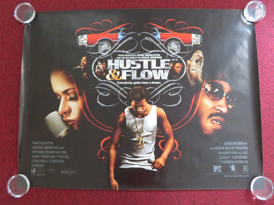 HUSTLE & FLOW UK QUAD (30"x 40") ROLLED POSTER T. HOWARD ANTHONY ANDERSON 2005