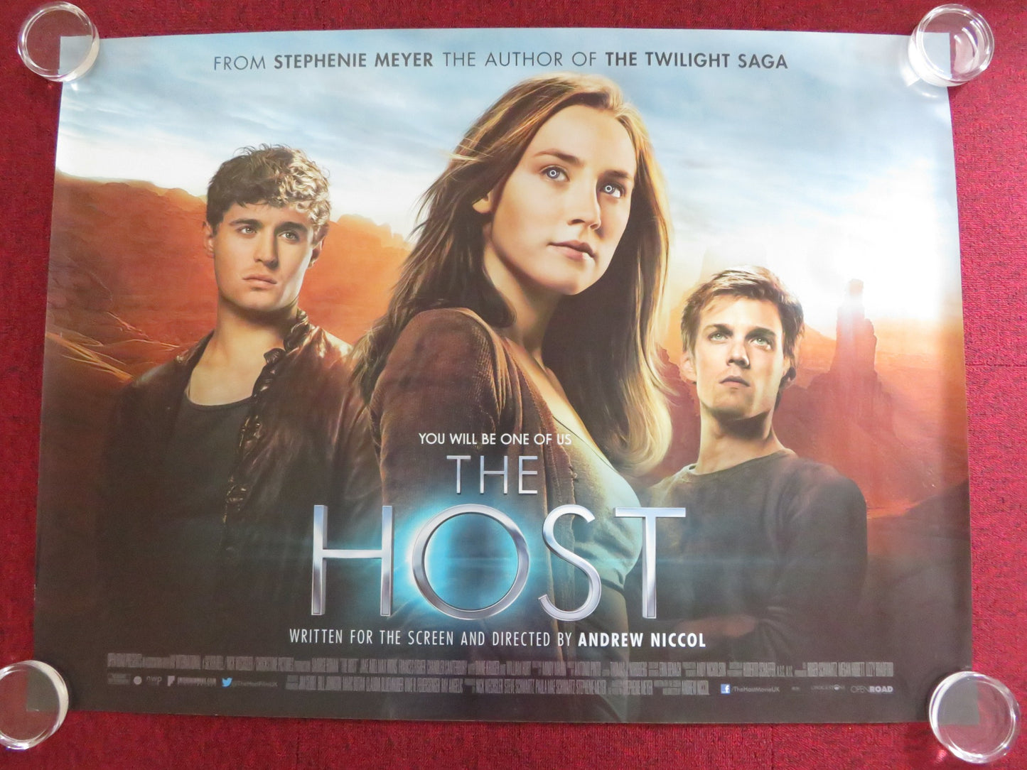 THE HOST UK QUAD (30"x 40") ROLLED POSTER SAOIRSE RONAN RACHEL ROBERTS 2013