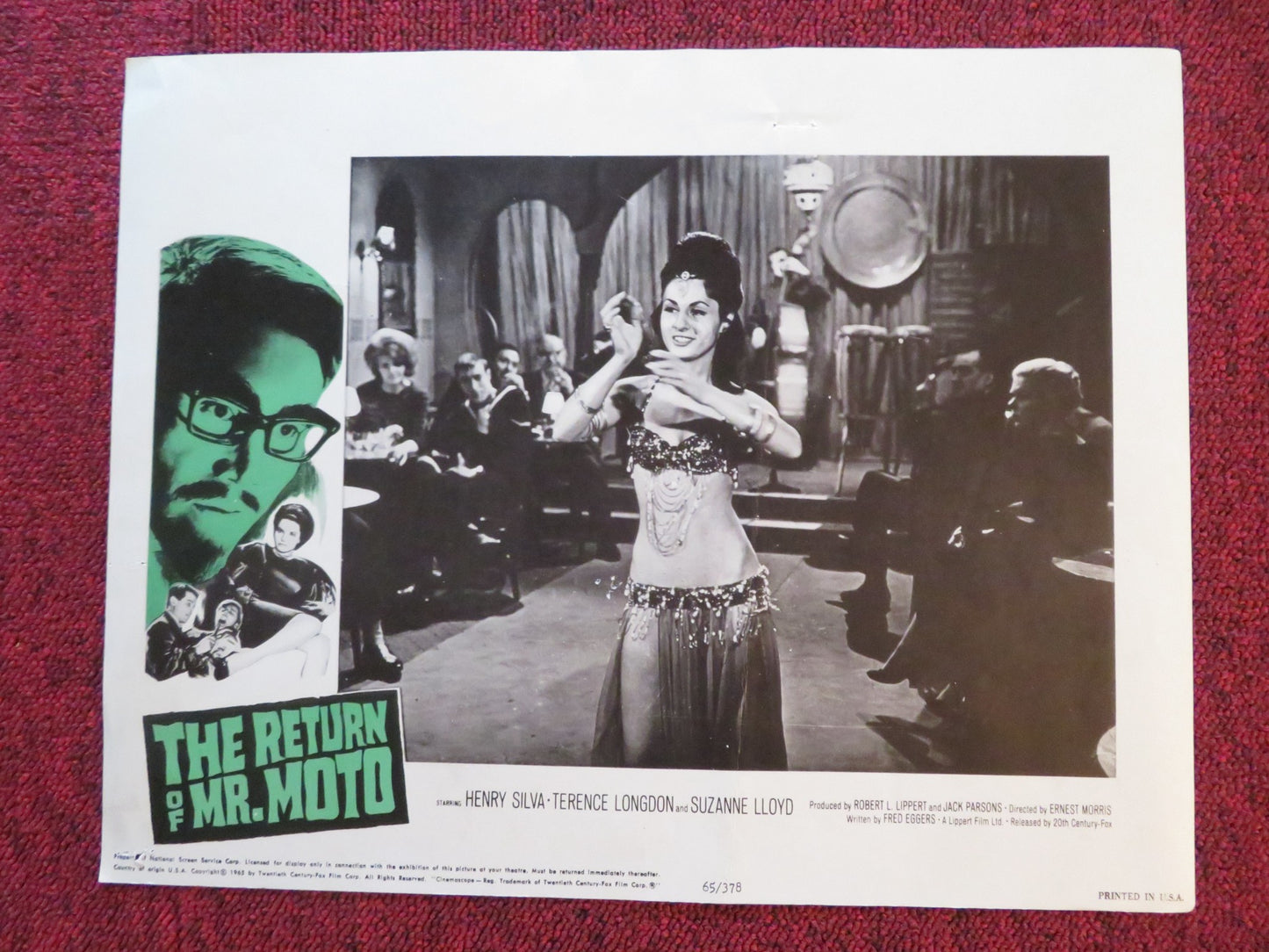 THE RETURN OF MR. MOTO US LOBBY CARD FULL SET HENRY SILVA TERENCE LONGDON 1965