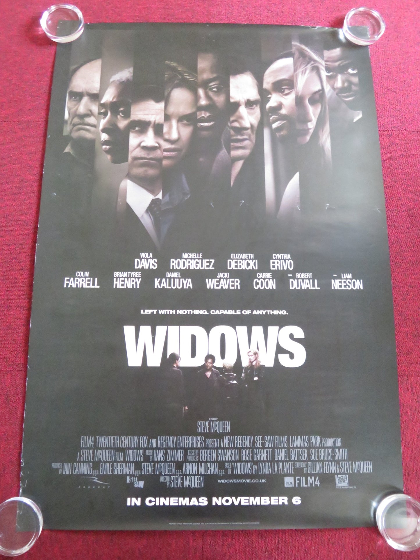 WIDOWS US ONE SHEET ROLLED POSTER LIAM NEESON VIOLA DAVIS 2018