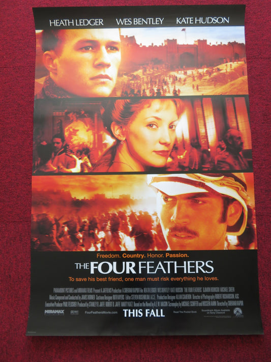 THE FOUR FEATHERS US ONE SHEET ROLLED POSTER HEATH LEDGER WES BENTLEY 2002