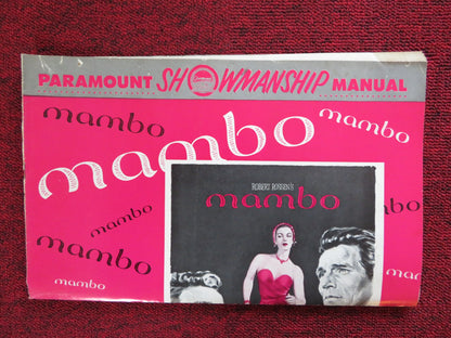 MAMBO UNCUT PARAMOUNT FOLDED PRESS BOOK SILVANA MANGANO VITTORIO GASSMAN 1954