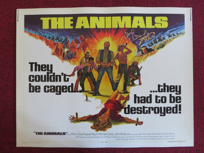 THE ANIMALS US HALF SHEET (22"x 28") POSTER HENRY SILVA KEENAN WYNN 1971