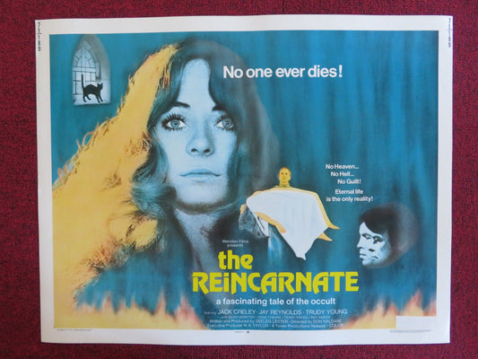 THE REINCARNATE US HALF SHEET (22"x 28") POSTER JACK CRELEY JAY REYNOLDS 1971