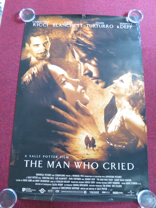 THE MAN WHO CRIED US ONE SHEET ROLLED POSTER JOHNNY DEPP CHRISTINA RICCI 2000