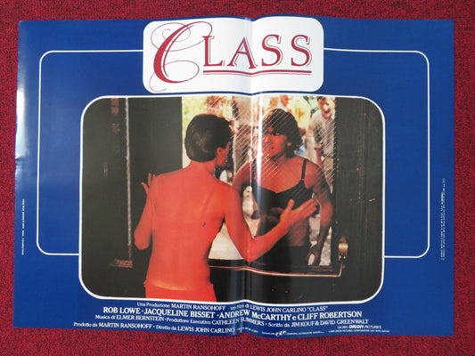 CLASS - C ITALIAN FOTOBUSTA POSTER ROB LOWE ANDREW MCCARTHY 1983