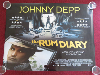 THE RUM DIARY QUAD (30"x 40") ROLLED POSTER JOHNNY DEPP AARON ECKHART 2011