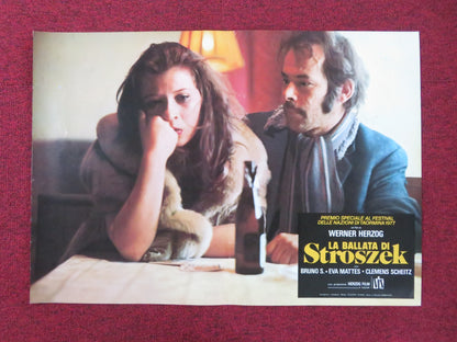 STROSZEK - A ITALIAN FOTOBUSTA POSTER BRUNO S. EVA MATTES 1977