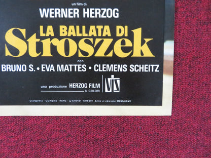 STROSZEK - A ITALIAN FOTOBUSTA POSTER BRUNO S. EVA MATTES 1977