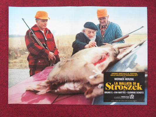 STROSZEK - B ITALIAN FOTOBUSTA POSTER BRUNO S. EVA MATTES 1977