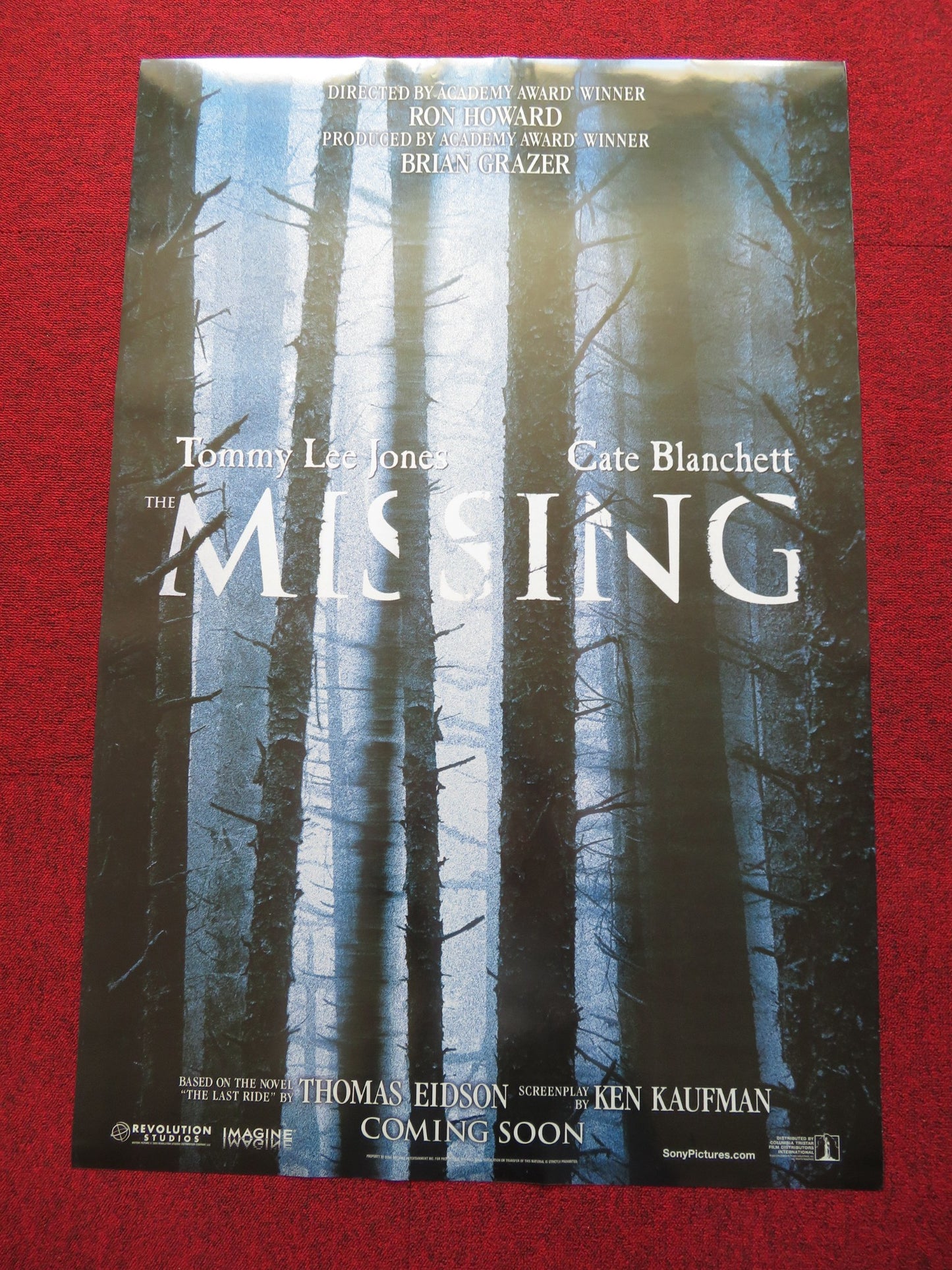 THE MISSING US ONE SHEET ROLLED POSTER CATE BLANCHETT TOMMY LEE JONES 2003