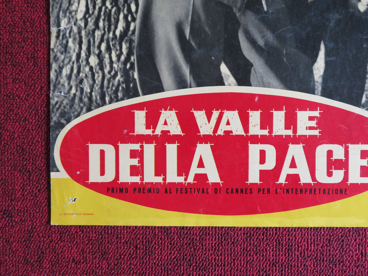 LA VALLE DELLA PACE / VALLEY OF PEACE - A  ITALIAN FOTOBUSTA POSTER 1956