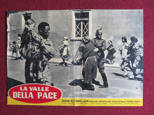 LA VALLE DELLA PACE / VALLEY OF PEACE - B  ITALIAN FOTOBUSTA POSTER 1956