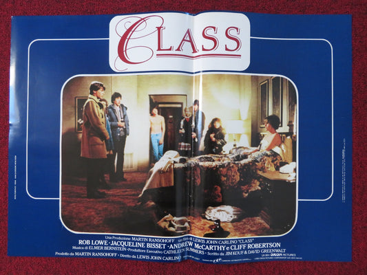 CLASS - G ITALIAN FOTOBUSTA POSTER ROB LOWE ANDREW MCCARTHY 1983