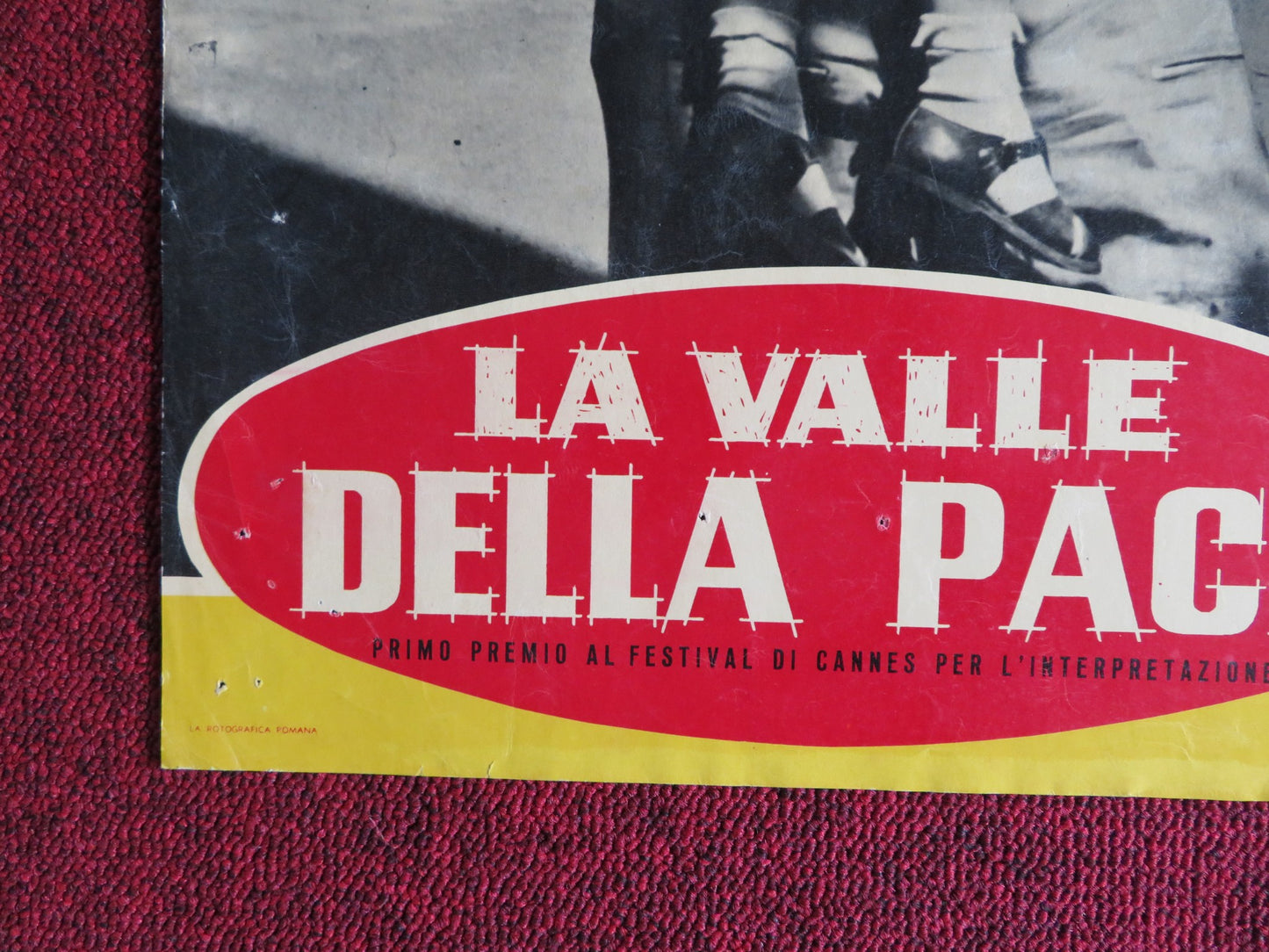 LA VALLE DELLA PACE / VALLEY OF PEACE - B  ITALIAN FOTOBUSTA POSTER 1956