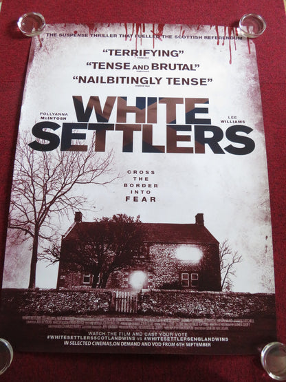 WHITE SETTLERS / THE BLOOD LANDS US ONE SHEET ROLLED POSTER P. MCINTOSH 2014