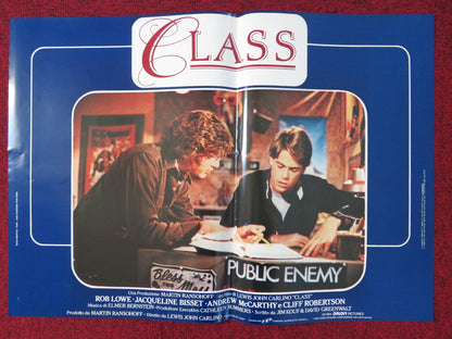 CLASS - H ITALIAN FOTOBUSTA POSTER ROB LOWE ANDREW MCCARTHY 1983