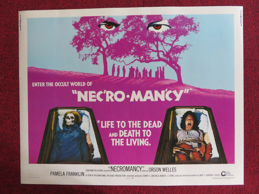 NECROMANCY US HALF SHEET (22"x 28") POSTER ORSON WELLES PAMELA FRANKLIN 1972