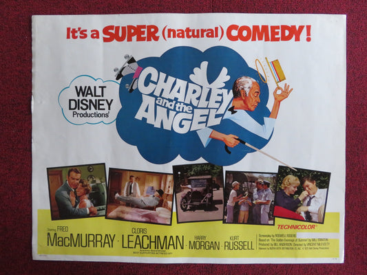 CHARLEY AND THE ANGEL US HALF SHEET (22"x 28") POSTER DISNEY FRED MACMURRAY 1973